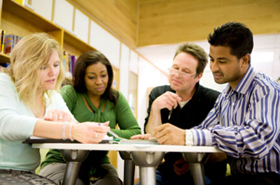 Counselling students in study group